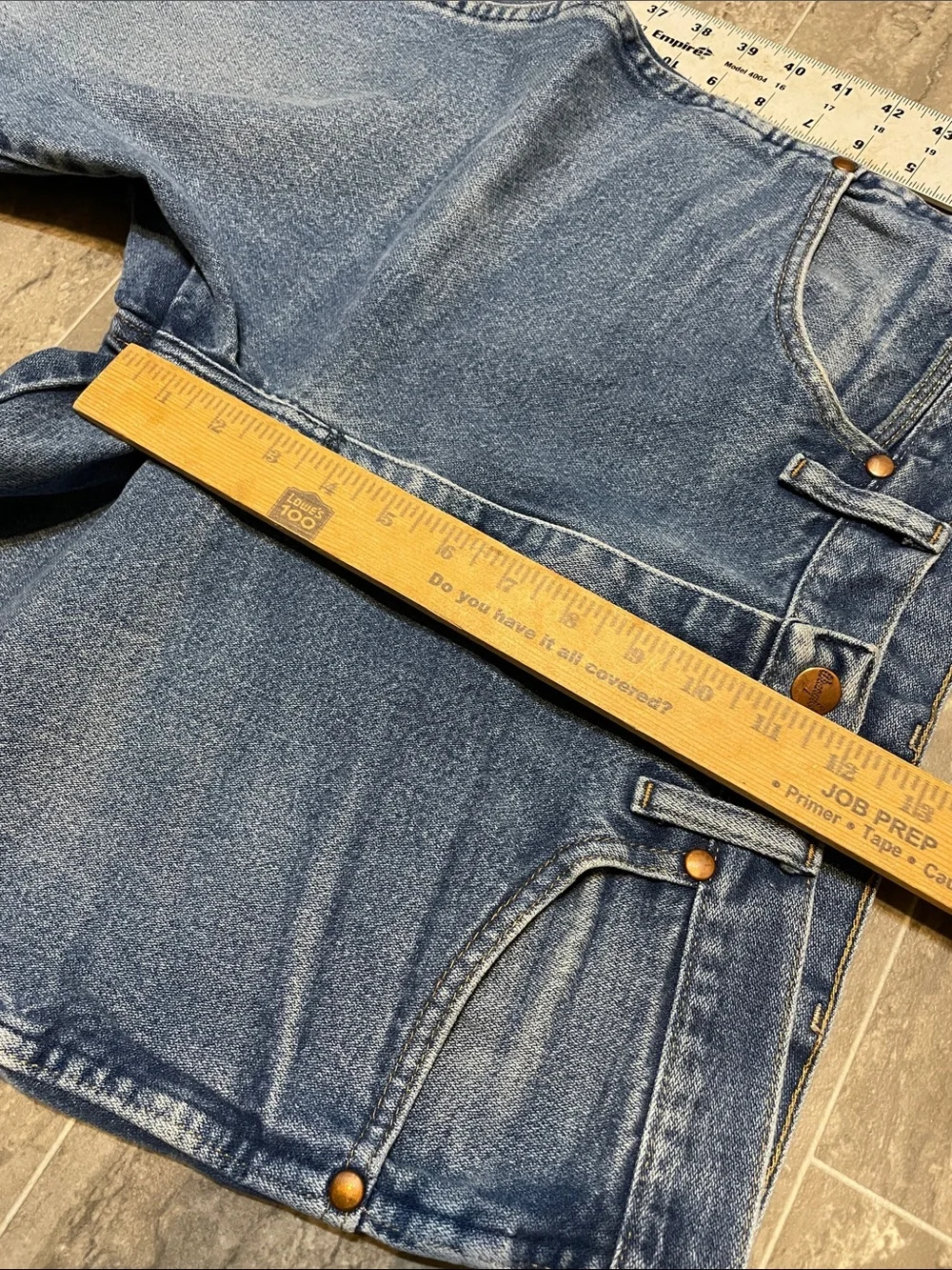 Men's Wrangler Cowboy Cut Slim Fit Jeans Prewashed Indigo 33 x 34 936PWD